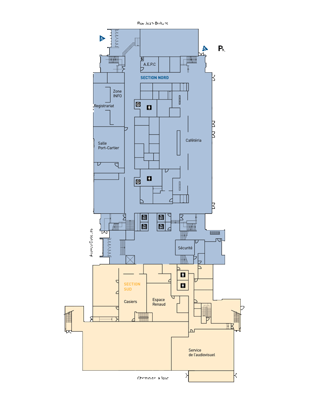 Floor plan 2nd floor Decelles Building