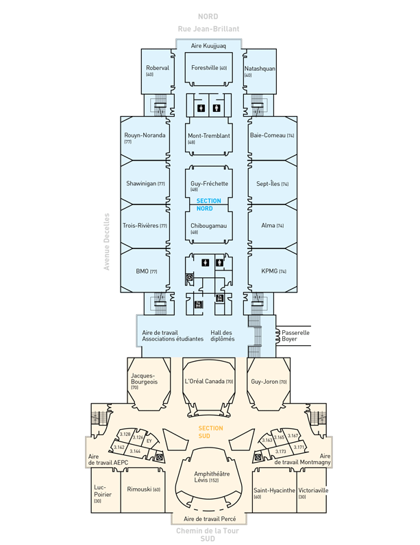 Decelles Building - 3rd floor plan