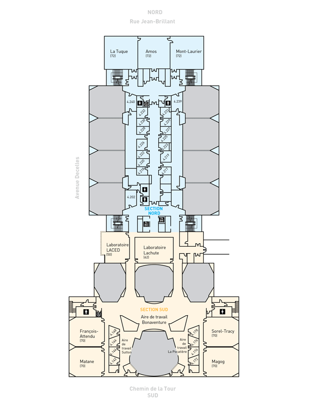 Decelles Building - 4th floor plan