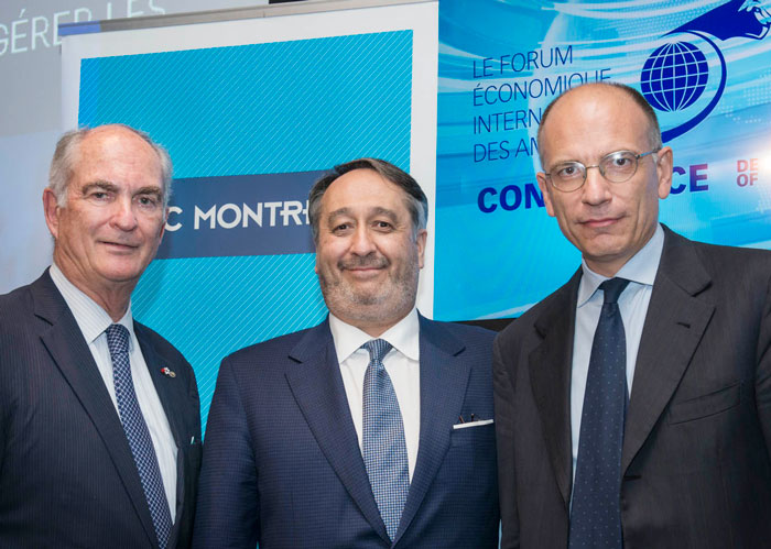 (From left to right) Gil Rémillard, Michel Patry and Enrico Letta. (From left to right) Gil Rémillard, Michel Patry and Enrico Letta.