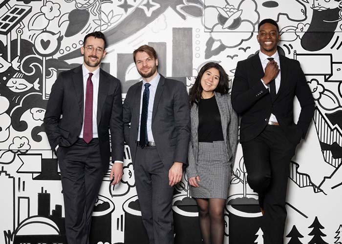 Antoine Delage-Laurin, Daniel Lone, Mildred Bolanos-Lopez et Mohamed Traoré