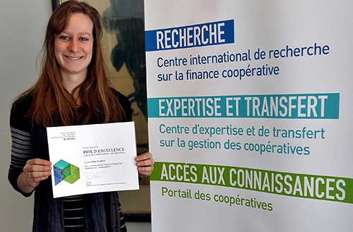 photo_20170317_coop Anne Gauthier, étudiante à la M. Sc., remporte le Prix d’excellence de la première édition du concours