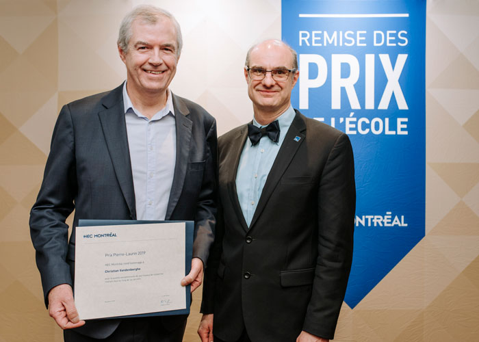 Grand Prix de recherche 2019 va à Christian Vandenberghe Grand Prix de recherche 2019 va à Christian Vandenberghe